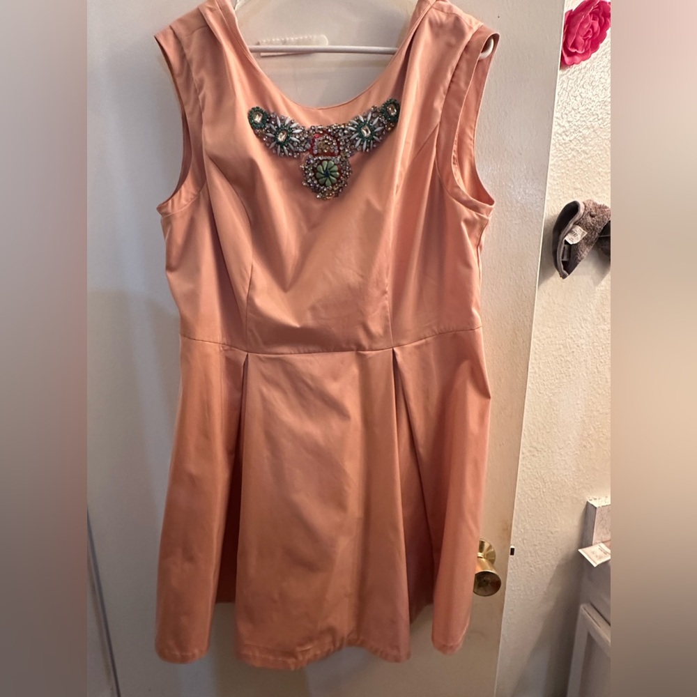 Forever 21 peach dress size 2x